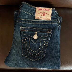 True Religion Women's Dark Blue Boot Cut Jeans